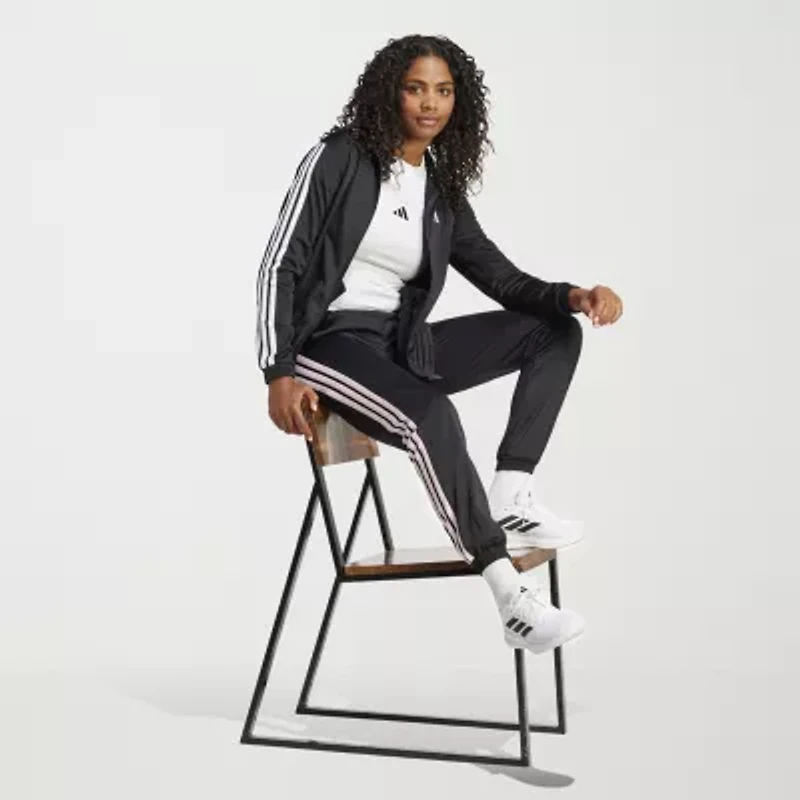 adidas Womens Slim Mid Rise Fit Track Pant