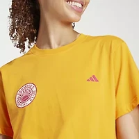 adidas Womens Crew Neck Short Sleeve Active T-Shirt