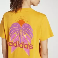 adidas Womens Crew Neck Short Sleeve Active T-Shirt