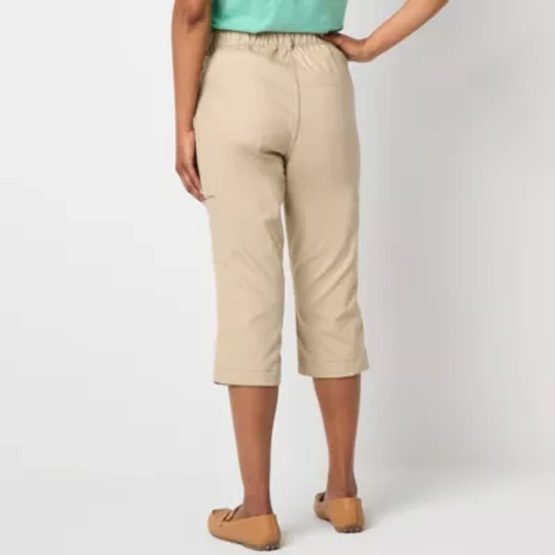 St. John's Bay Womens Seated Wear Straight Mid Rise Capri Pant