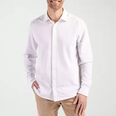 CUTTER & BUCK Mens Regular Fit Long Sleeve Dress Shirt