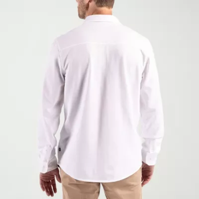 CUTTER & BUCK Mens Regular Fit Long Sleeve Dress Shirt