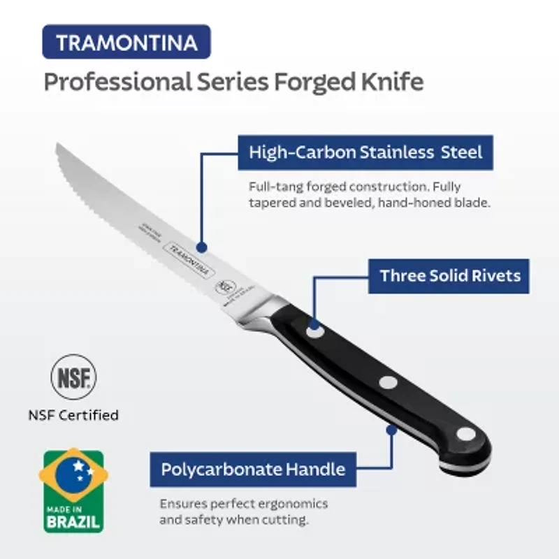 Tramontina Serrated 4-pc. Steak Knife Set
