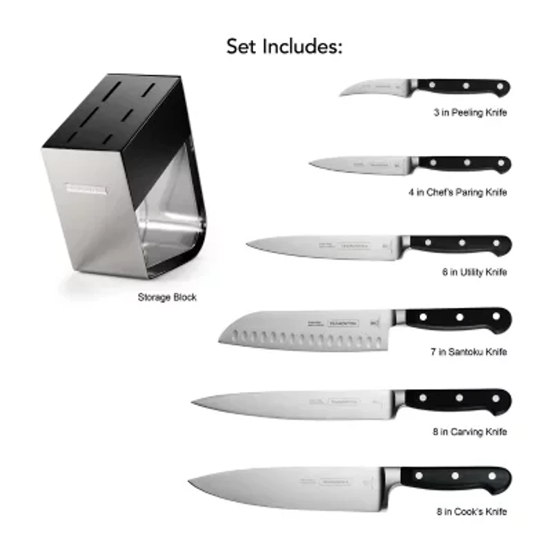 Tramontina Pro Series 7-pc. Knife Block Set