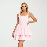 Trixxi Womens Juniors Sleeveless Fit + Flare Dress