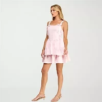 Trixxi Womens Juniors Sleeveless Fit + Flare Dress