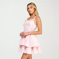 Trixxi Womens Juniors Sleeveless Fit + Flare Dress