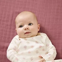 Huggies Baby Girls Rib Crew Neck Long Sleeve 2-pc. Nightgown