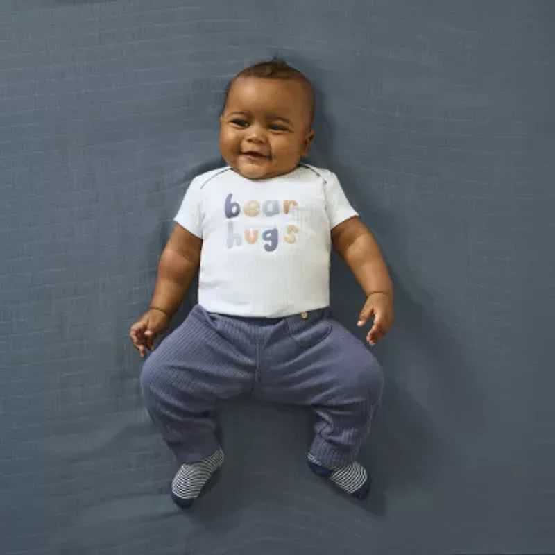 Huggies Baby Boys Mid Rise Tapered Regular Fit Pull-On Pant