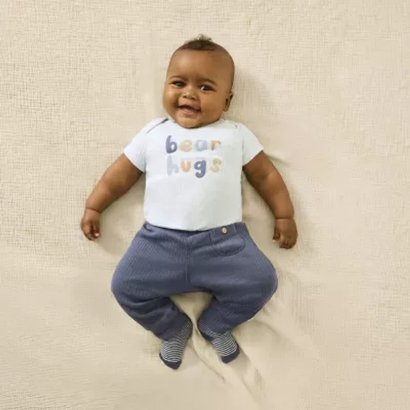 Huggies Baby Boys Mid Rise Tapered Regular Fit Pull-On Pant