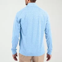 CUTTER & BUCK Mens Mock Neck Long Sleeve Quarter-Zip Pullover
