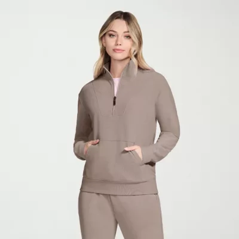 Skechers Women's GO LUXE Rib Quarter Zip