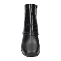 Easy Street Womens Block Heel Booties