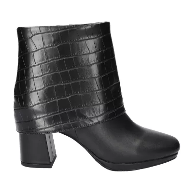 Easy Street Womens Block Heel Booties