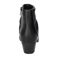 Easy Street Womens Block Heel Booties