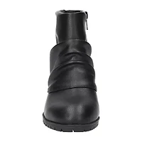 Easy Street Womens Block Heel Booties