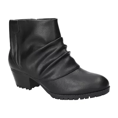 Easy Street Womens Block Heel Booties