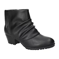 Easy Street Womens Block Heel Booties