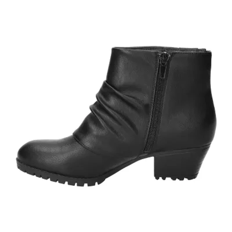 Easy Street Womens Block Heel Booties