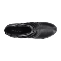 Easy Street Womens Block Heel Booties
