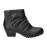 Easy Street Womens Block Heel Booties