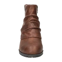 Easy Street Womens Block Heel Booties