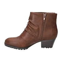 Easy Street Womens Block Heel Booties