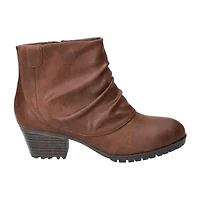 Easy Street Womens Block Heel Booties