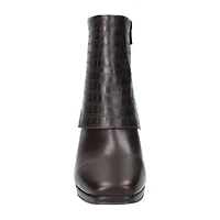 Easy Street Womens Block Heel Booties