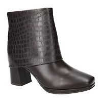 Easy Street Womens Block Heel Booties