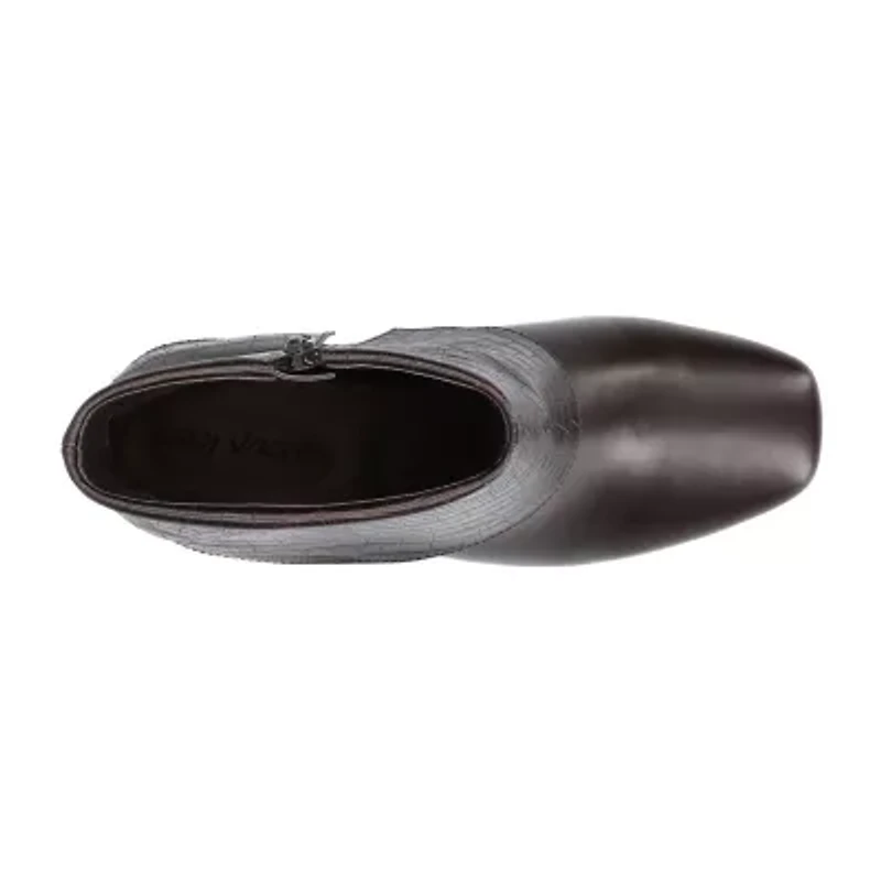 Easy Street Womens Block Heel Booties