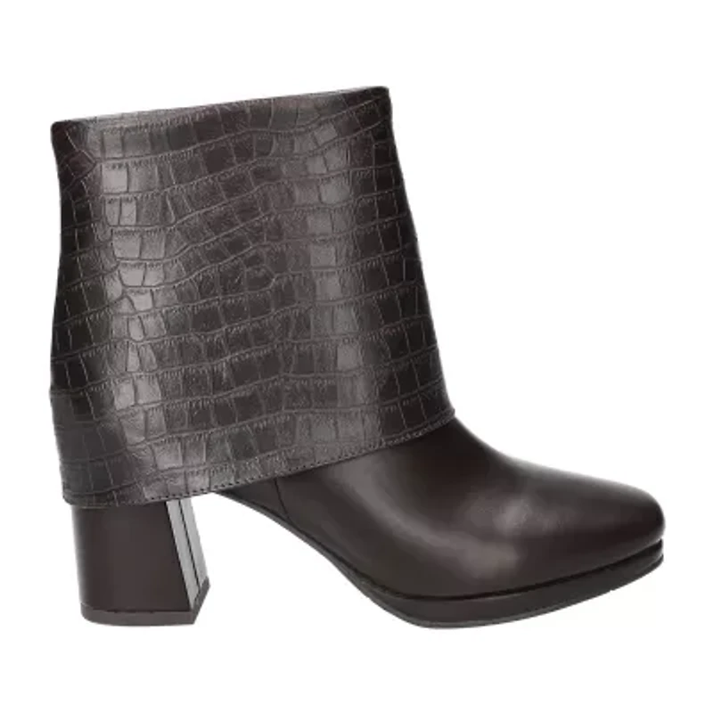Easy Street Womens Block Heel Booties