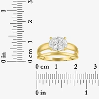 Diamond Addiction (E-F / Vs1-Vs2) Womens 2 CT. T.W. Lab Grown White 10K Gold Solitaire Cocktail Ring
