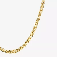 Made in Italy Unisex Adult 10K Gold 20 Inch Link Chain Necklace