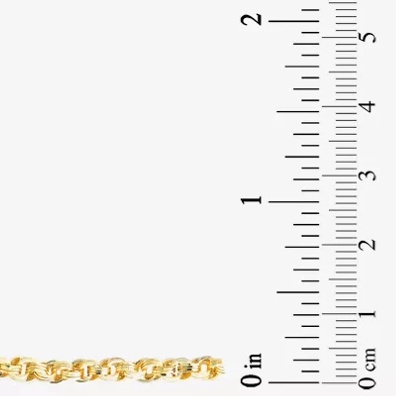 Made in Italy Unisex Adult 10K Gold 20 Inch Link Chain Necklace