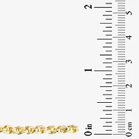 Made in Italy Unisex Adult 10K Gold 20 Inch Link Chain Necklace