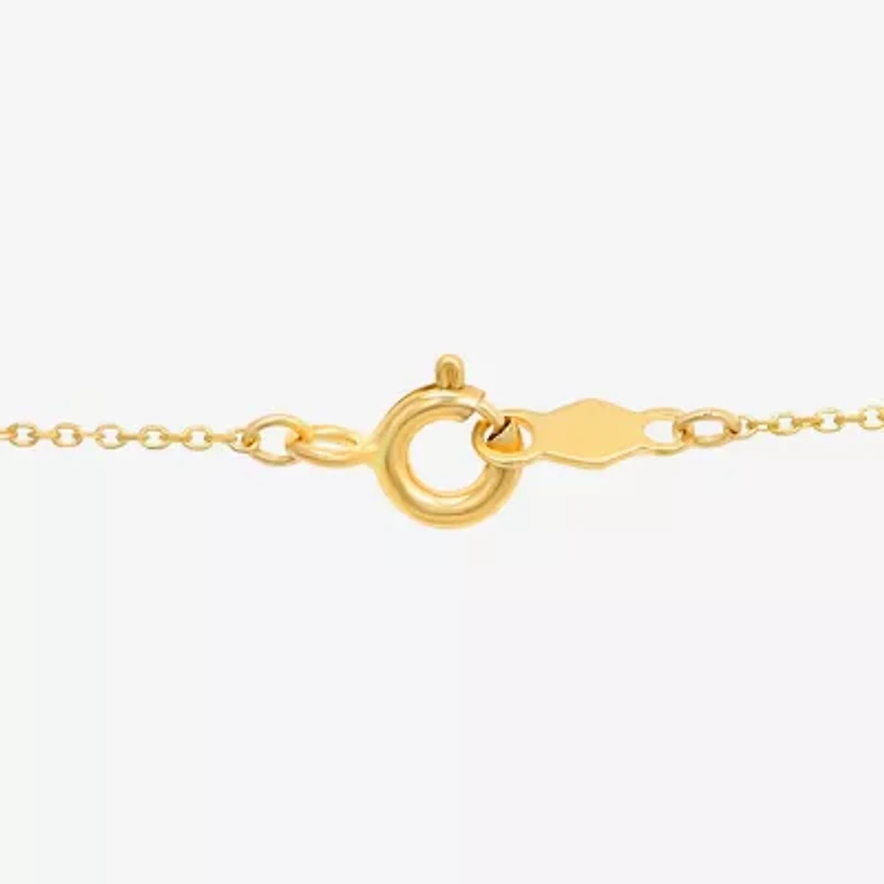 Womens 10K Gold 18 Inch Y Necklace