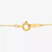 Womens 10K Gold 18 Inch Y Necklace