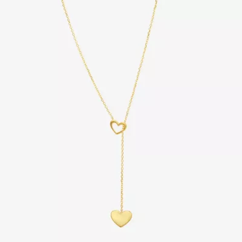 Womens 10K Gold 18 Inch Y Necklace