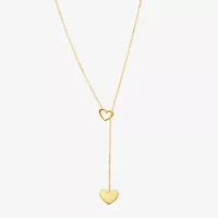 Womens 10K Gold 18 Inch Y Necklace