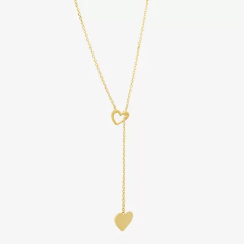 Womens 10K Gold 18 Inch Y Necklace