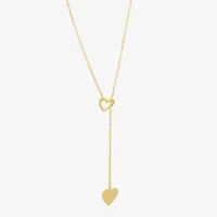 Womens 10K Gold 18 Inch Y Necklace