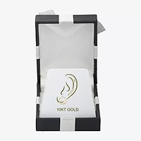 Gold Addiction Womens Cubic Zirconia 10K Gold 3 Pair Earring Set