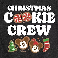 Disney Collection Girls Round Neck Short Sleeve Mickey and Friends Graphic T-Shirt