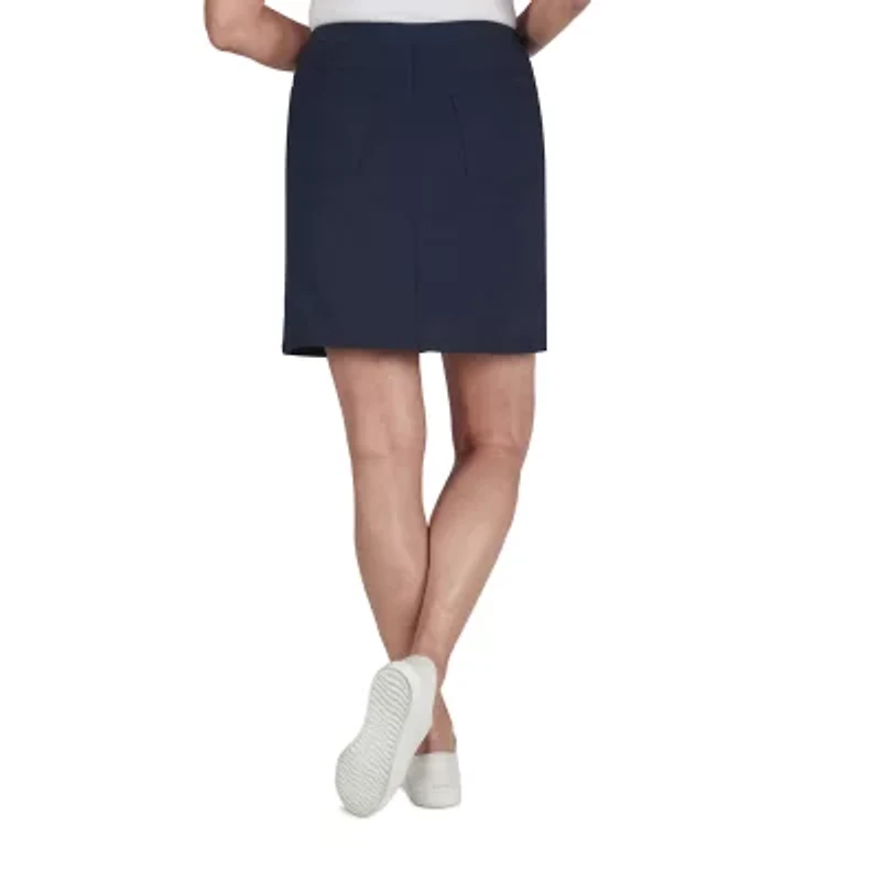 Hearts Of Palm Womens Petite A-Line Skirt