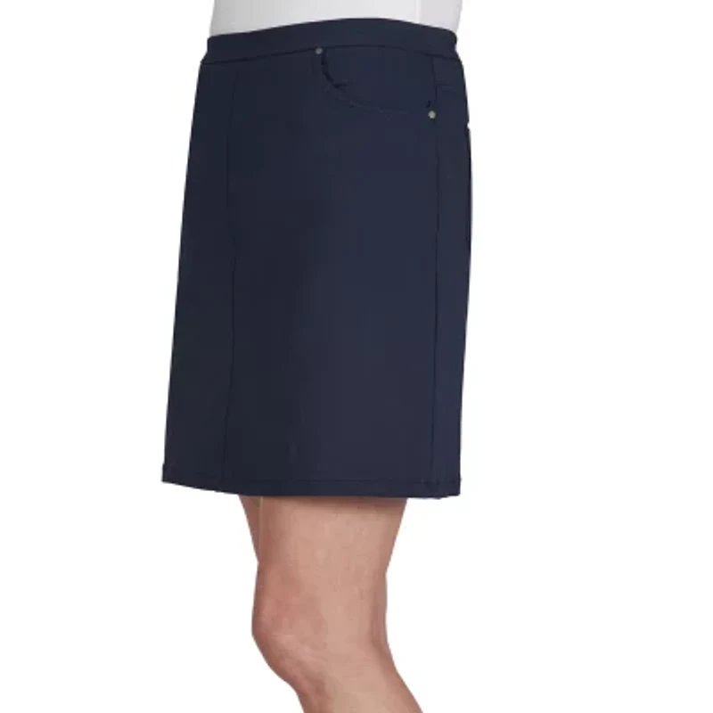 Hearts Of Palm Womens Petite A-Line Skirt