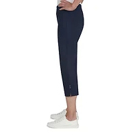 Hearts Of Palm Womens Petite Straight Mid Rise Capri Pant