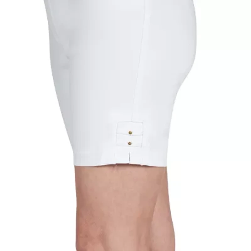 Hearts Of Palm Womens Mid Rise Petite Pull-On Short