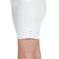 Hearts Of Palm Womens Mid Rise Petite Pull-On Short