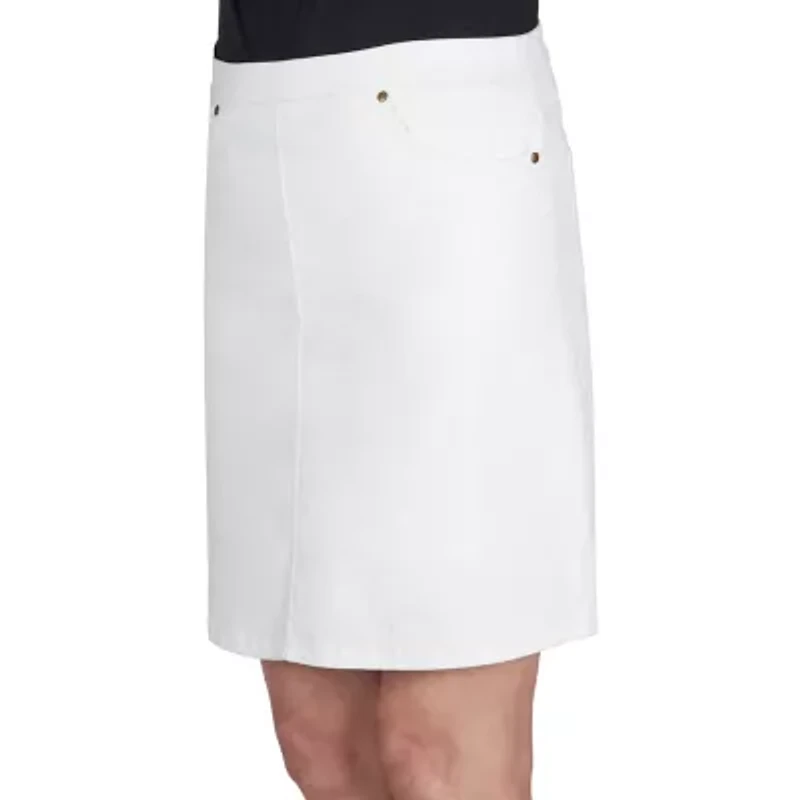 Hearts Of Palm Womens Petite A-Line Skirt